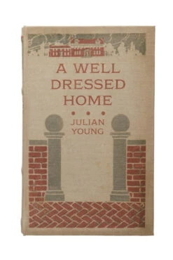 "A Well Dressed Home" Canvas Book Storage Box
