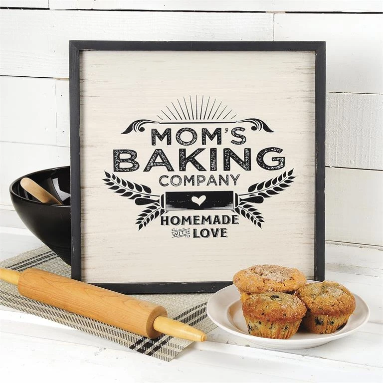 "Mom's Baking Company" Wood Sign 1 "Mom's Baking Company" Wood Sign
