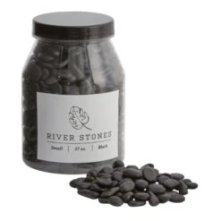 River Stones, Black, 37 Ounce Jar