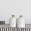 Cork Top "S" & "P" Ceramic Salt & Pepper Shakers