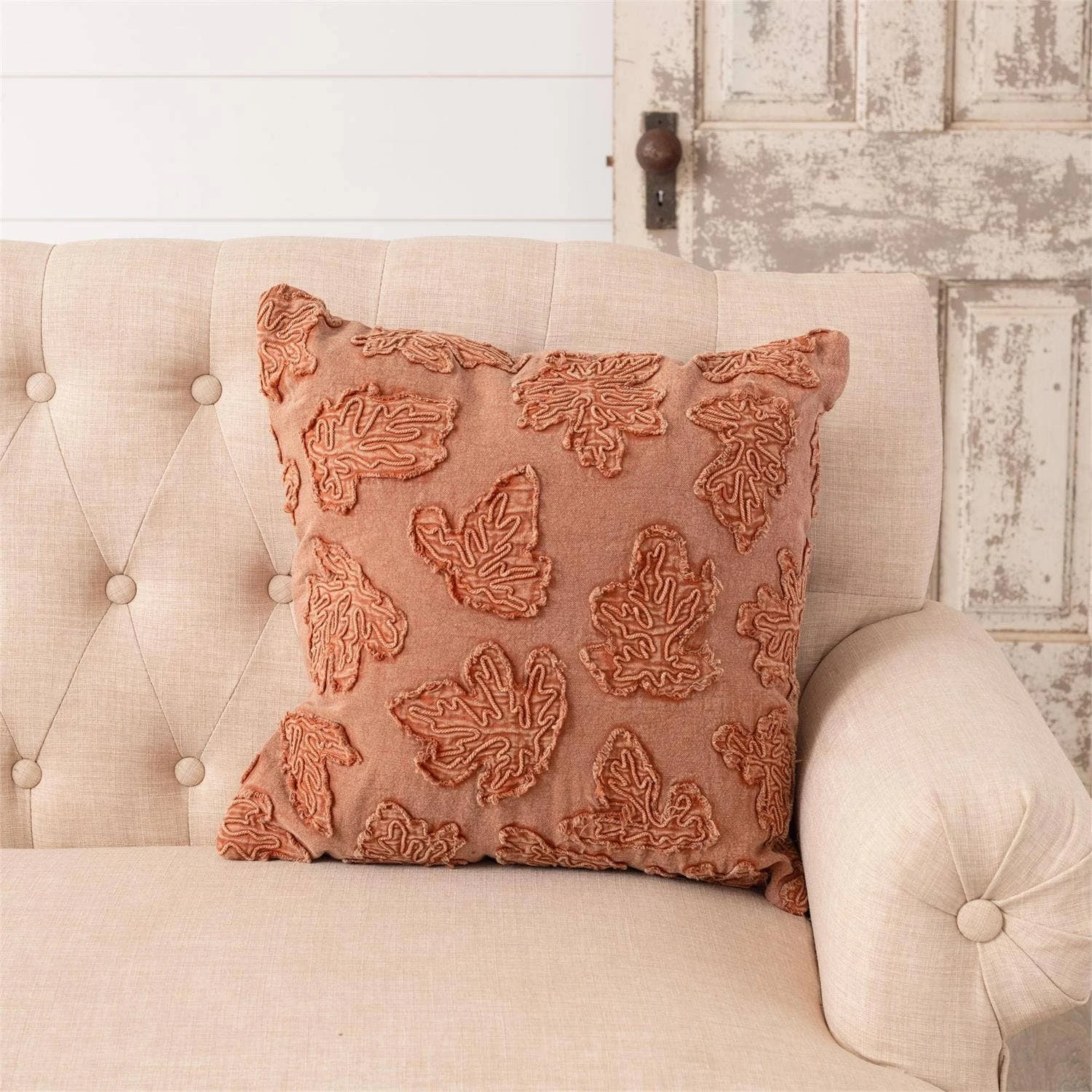 Stonewash Fall Leaves Pillow 1 Stonewash Fall Leaves Pillow