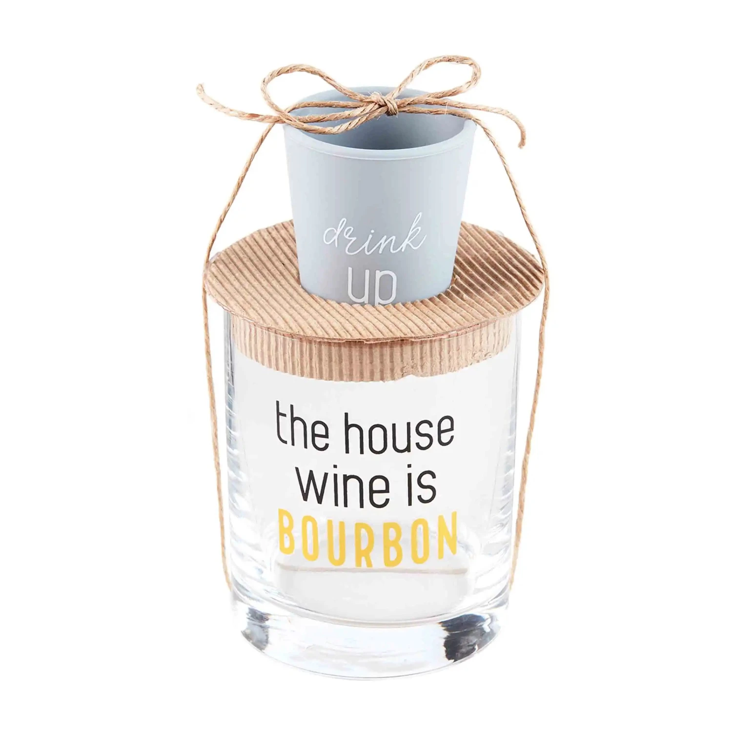 Bourbon Double Old Fashioned Glass & Shot Glass Set By Mud Pie 1 Bourbon Double Old Fashioned Glass & Shot Glass Set By Mud Pie