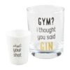Gin Double Old Fashioned Glass & Shot Glass Set By Mud Pie