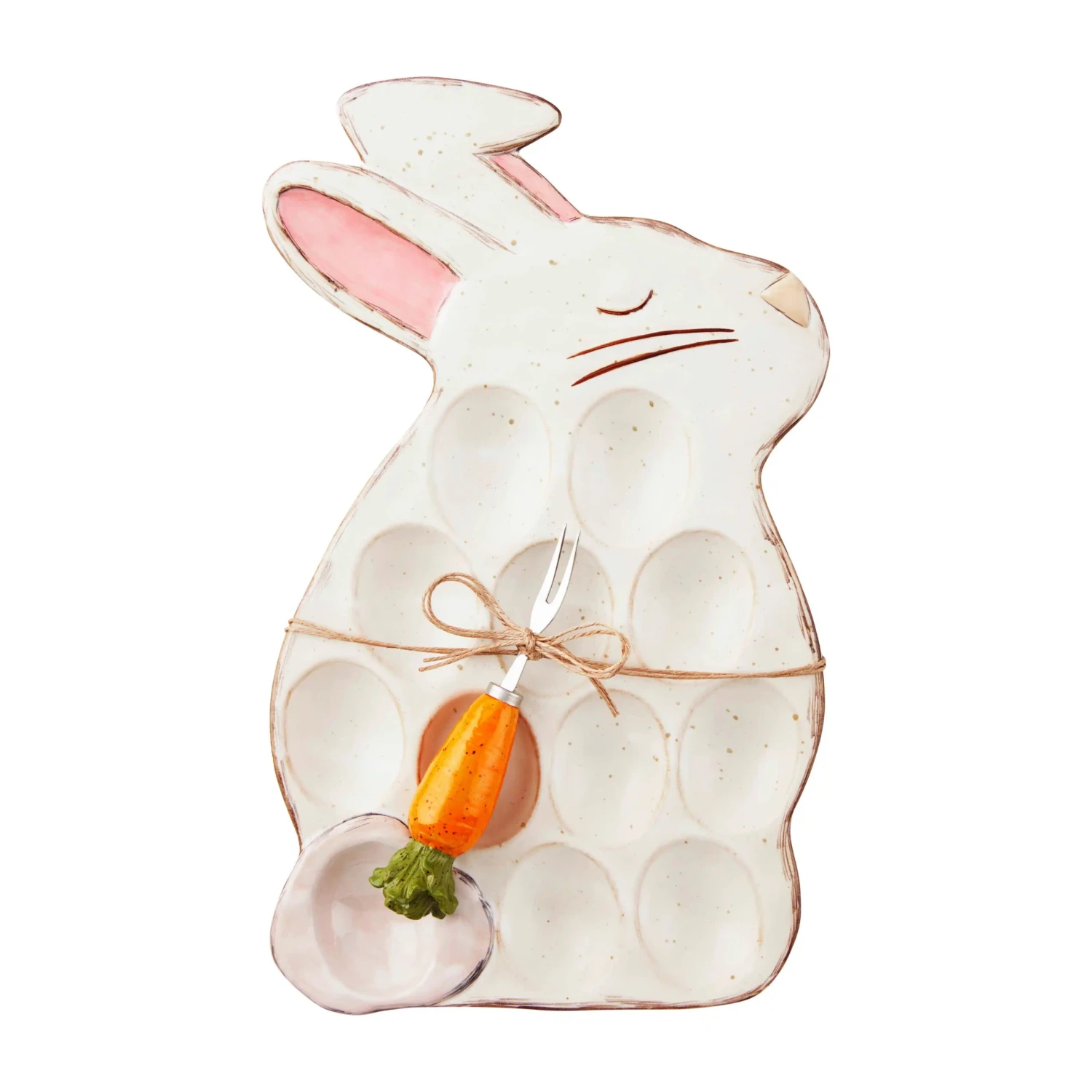 Bunny Rabbit Deviled Egg Tray 2-Piece Set By Mud Pie (Pick Up Only) 1 Bunny Rabbit Deviled Egg Tray 2-Piece Set By Mud Pie (Pick Up Only)