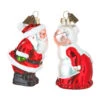 Mr & Mrs Santa Claus Christmas Ornament 2-Piece Set
