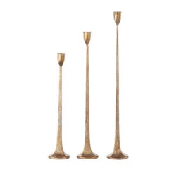 Gold Taper Candlestick, 3 Size Options (Pick Up Only)