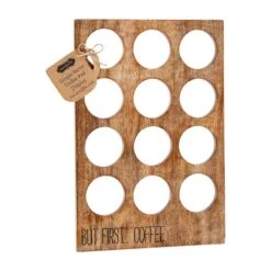 Mango Wood Coffee Pod Holder Display By Mud Pie