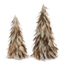 Light Beige Feather Tree, 2 Size Options (Pick Up Only)