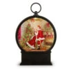 Mrs Claus Kissing Santa Lighted Water Lantern