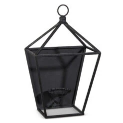Antique-Look Black Lantern Candle Holder (Pick Up Only)