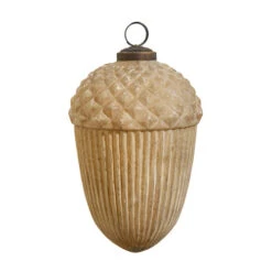 Glass Acorn Ornament