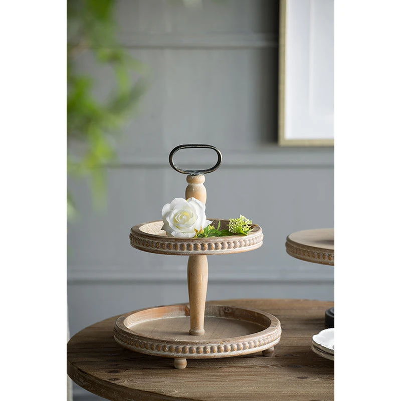 Beaded 2-Tiered Tray 4 Beaded 2-Tiered Tray - Image 4