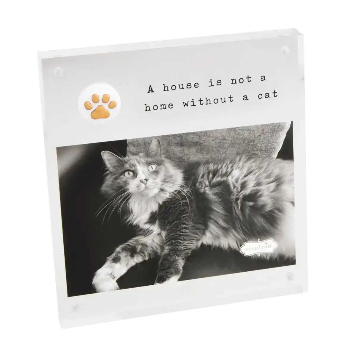 Acrylic Cat Paw Print Kitty Picture Frame By Mud Pie 1 Acrylic Cat Paw Print Kitty Picture Frame By Mud Pie
