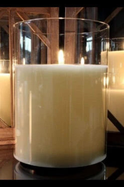 Radiance LED Poured Candle, Simply Ivory, 6” Dia X 9.8” T