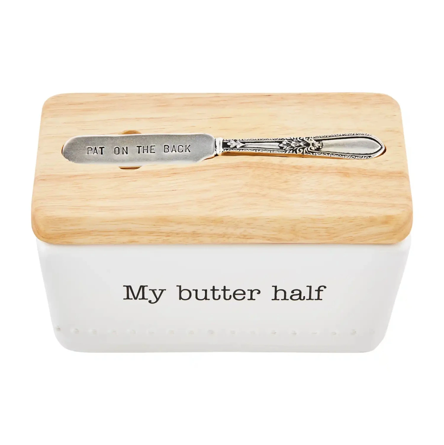"My Butter Half" Covered Butter Dish By Mud Pie 1 "My Butter Half" Covered Butter Dish By Mud Pie