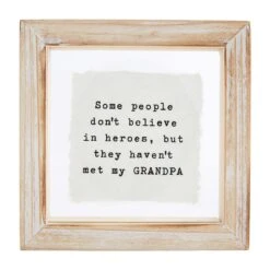 "Grandpa ... " Mini Pressed Glass Plaque By Mud Pie