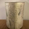 Etched Harvest Glass Hurricane Vessel, 7"