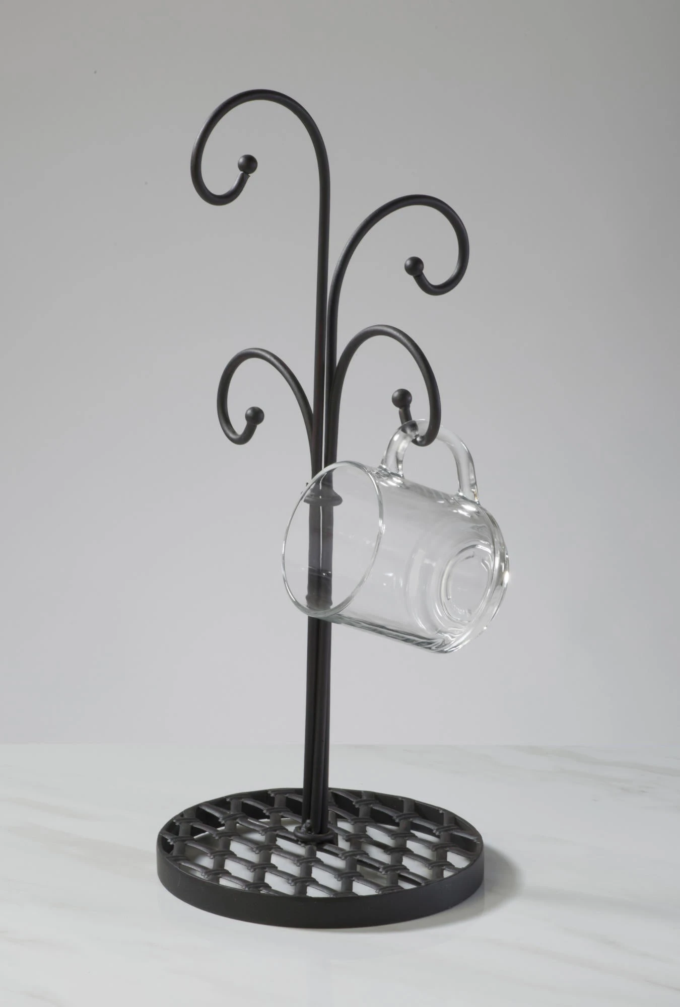 4-Arm Mug Stand, Mahogany 2 4-Arm Mug Stand, Mahogany - Image 2