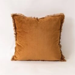 Fringed Velvet Pillow, Rust -Home Decor Sale Store 6a8f8e2f9b2e1b4c5e019437f030b249a5e5098785e19a37aa7adb1a85616b0e