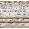 White-Washed Woven Willow Tray, 3 Size Options By Mud Pie (Pick Up Only)