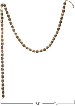 72" L Natural Wood Bead Garland -Home Decor Sale Store 71wa29ZXCVL. AC SL1500