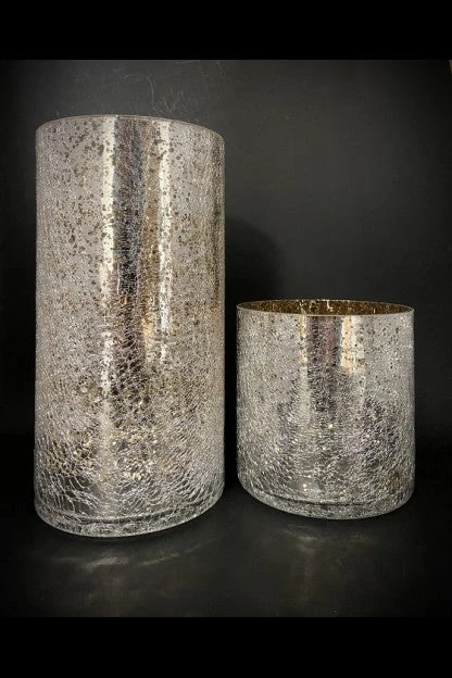 Shine Glass Cylinder Vase Candle Holder, 2 Size Options 2 Shine Glass Cylinder Vase Candle Holder, 2 Size Options - Image 2