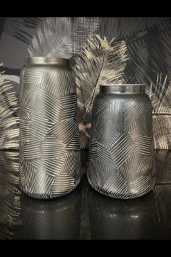 Etched Bronze Vase Glass Holder, 2 Size Options (Pick Up Only)