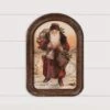 Arched Wood Framed Santa Clause Print (Pick Up Only)