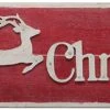 Reindeer Merry Christmas Wood & Metal Wall Décor Sign