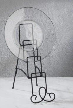 Augusta 4-Step Plate Stand, Black