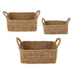 Rectangular Seagrass Basket, 3 Size Options