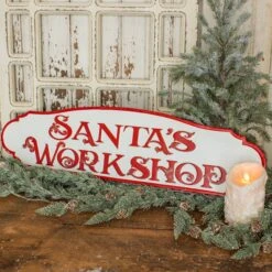 "Santa's Workshop" Sign
