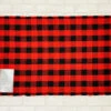 Red & Black Buffalo Plaid Check Base Door Mat