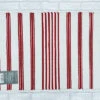 Red & White Stripe Base Door Mat
