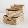 Rectangular Mini Seagrass Basket, 3 Size Options