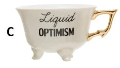 Bar Saying Stoneware Footed Teacup With Gold Electroplating, Black & White, 6 Style Options -Home Decor Sale Store C 363d11c6 a290 4edf 803d e8cd1429169d