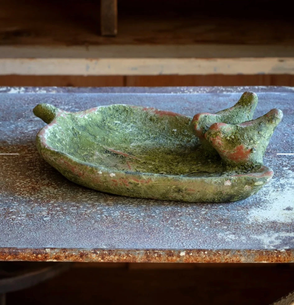 Aged Garden Leaf Bird Feeder By Porch View Home (Pick Up Only) 1 Aged Garden Leaf Bird Feeder By Porch View Home (Pick Up Only)