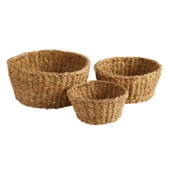 Round Seagrass Basket, 3 Size Options