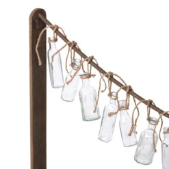 Bottle Garland Vases & Wooden Stanchion By Park Hill Collection (Pick Up Only) -Home Decor Sale Store ECL81512 main 04