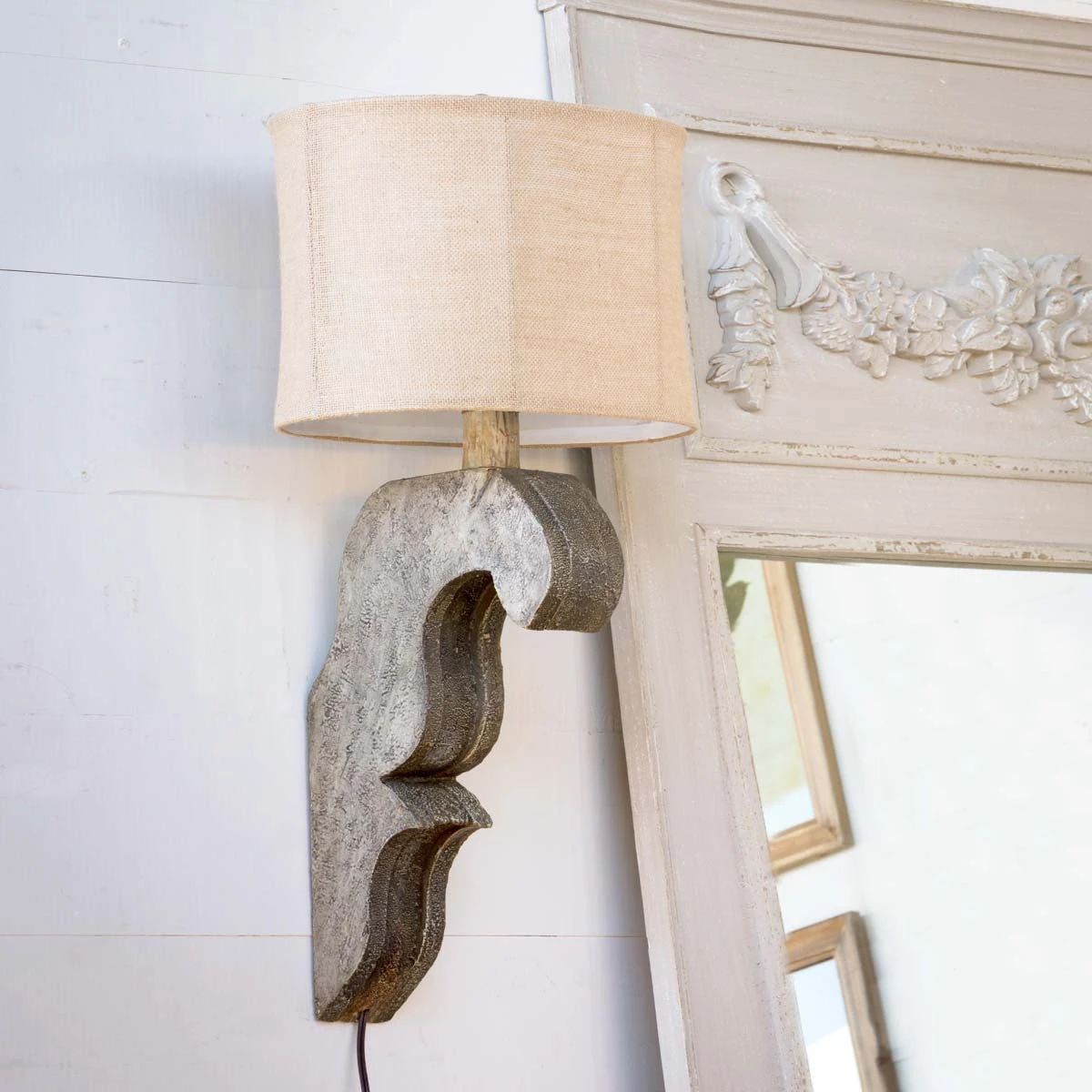 Corbel Lamp, Antique Grey By Park Hill Collection (Pick Up Only) 1 Corbel Lamp, Antique Grey By Park Hill Collection (Pick Up Only)
