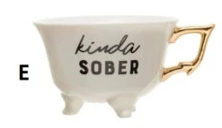 Bar Saying Stoneware Footed Teacup With Gold Electroplating, Black & White, 6 Style Options -Home Decor Sale Store E 16e6d94e 83cc 4a1c bffa ef23adbfcad4