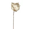 Glittered Creamy White Magnolia Stem, 23"