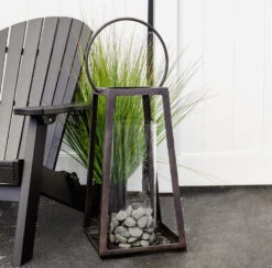 Oxidized Bronze Lantern, 2 Size Options (Pick Up Only)