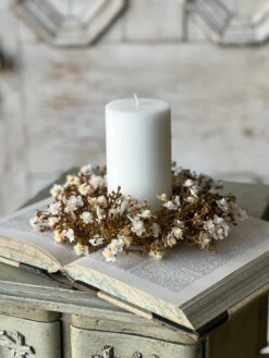 Emmeline Candle RIng, Fawn, 9"