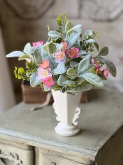 McAlpin Blooms Bush, Pink, 11" -Home Decor Sale Store FG85132