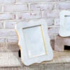 French Curved Marble Photo Picture Frame