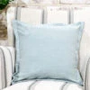 Cotton Pillow, Duck Egg Blue