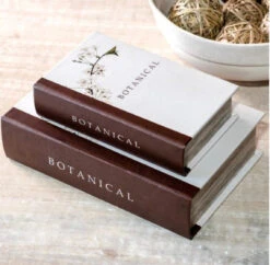 "Botanical" Storage Book Box, 2 Size Options