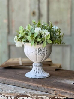 Antheil Metal Goblet, Cream, 5.5”