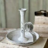 Wimberley Taper Candle Holder, Cream, 6.5"